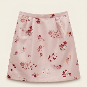 REDValentino Archival Floral Jacquard A-Line Mini Skirt